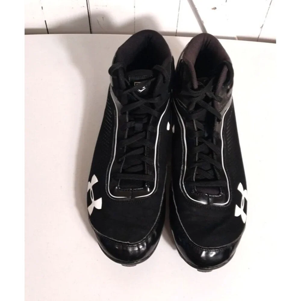 Under Armor Black Baseball Cleats, Men's Size 11.5 Med